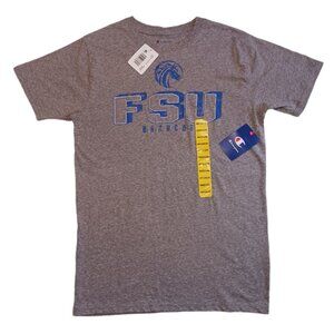 Fayetteville State Broncos Mens  Medium  T Shirt Gray Short Sleeve Champion FSU